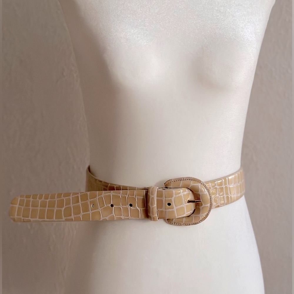 FRENCH GIRLS 🥖 Paloma Wool Faux Snakeskin Belt (S/M)